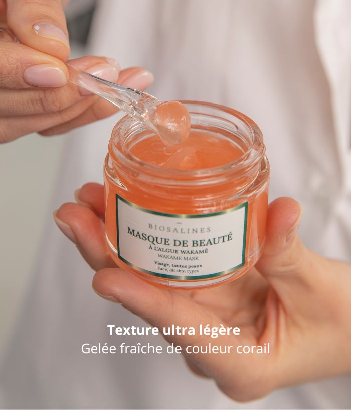 Schoonheidsmasker met wakame-alg