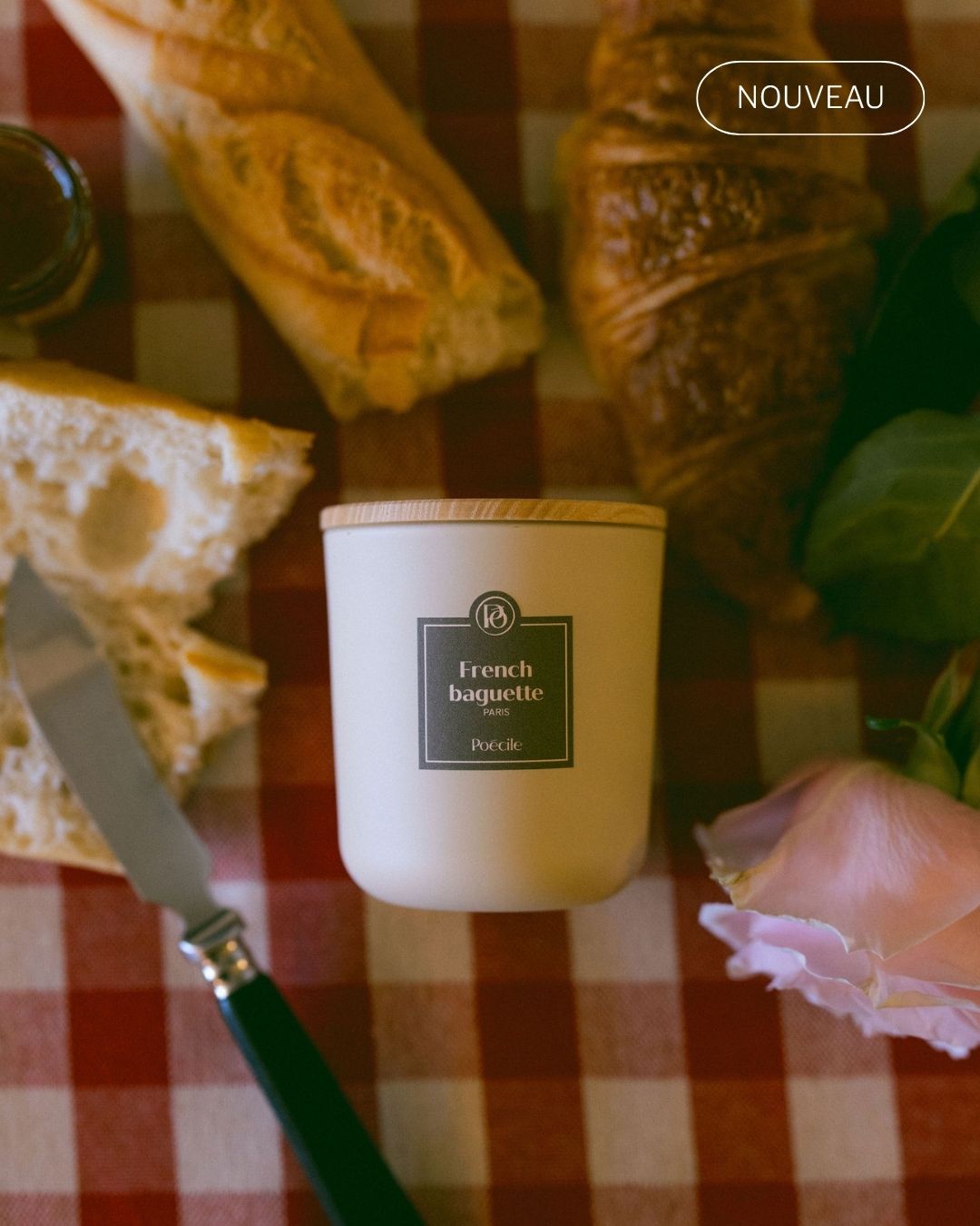 Französisches Baguette - Kerze