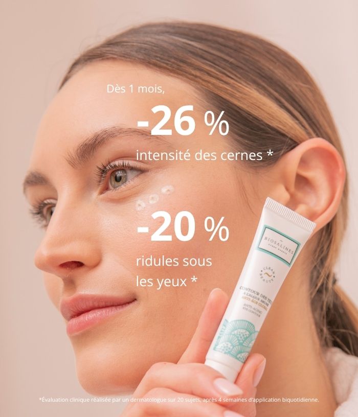 Anti-aging eye cream with brown algae
