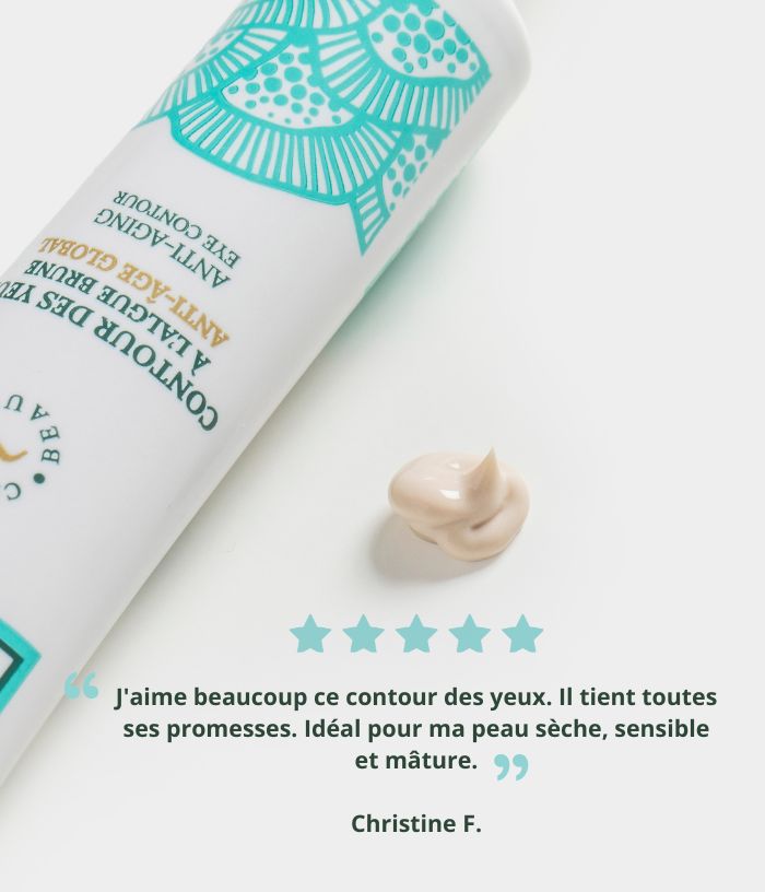 Anti-aging eye cream with brown algae