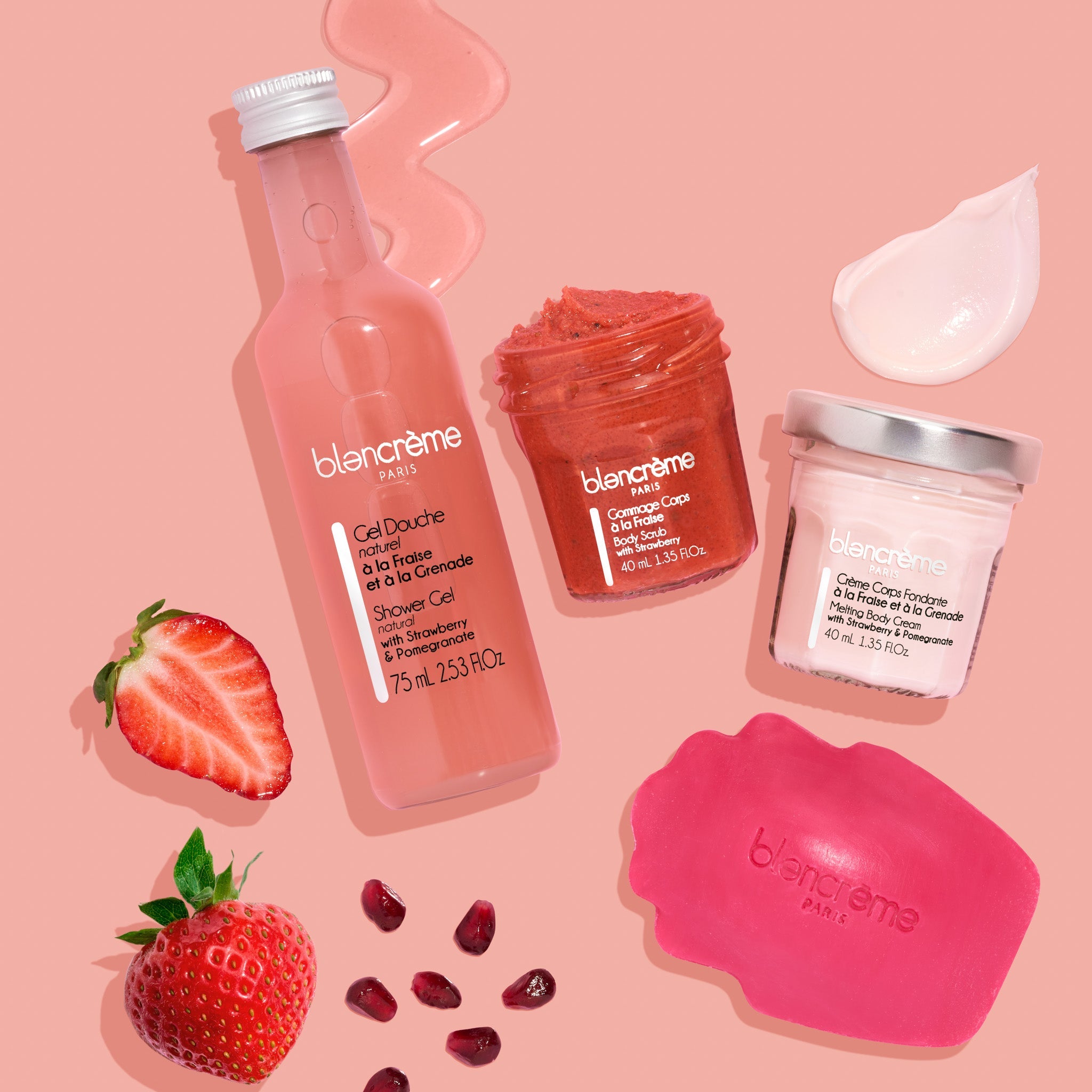 Trousse routine Corps – Fraise Grenade