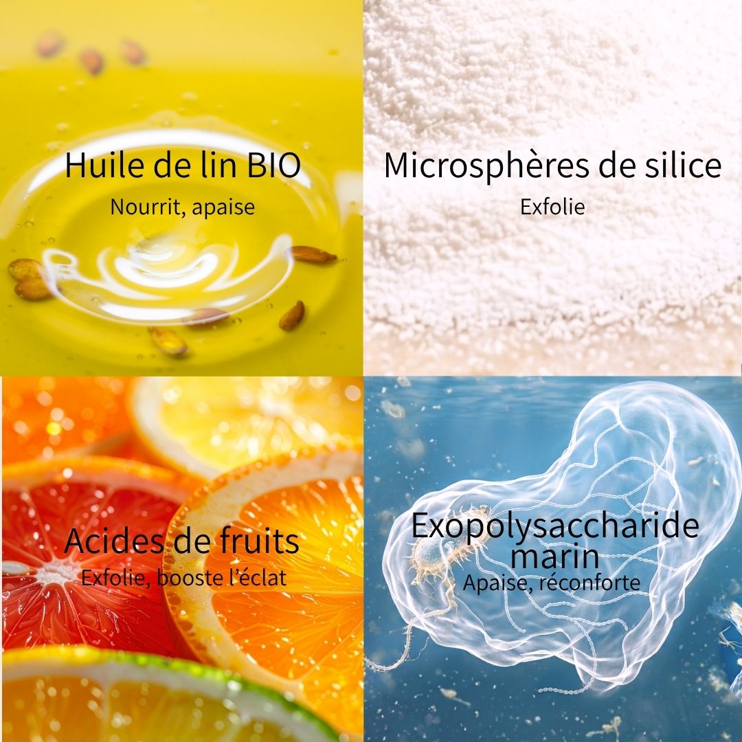 Crème de mousse exfoliante sublimatrice