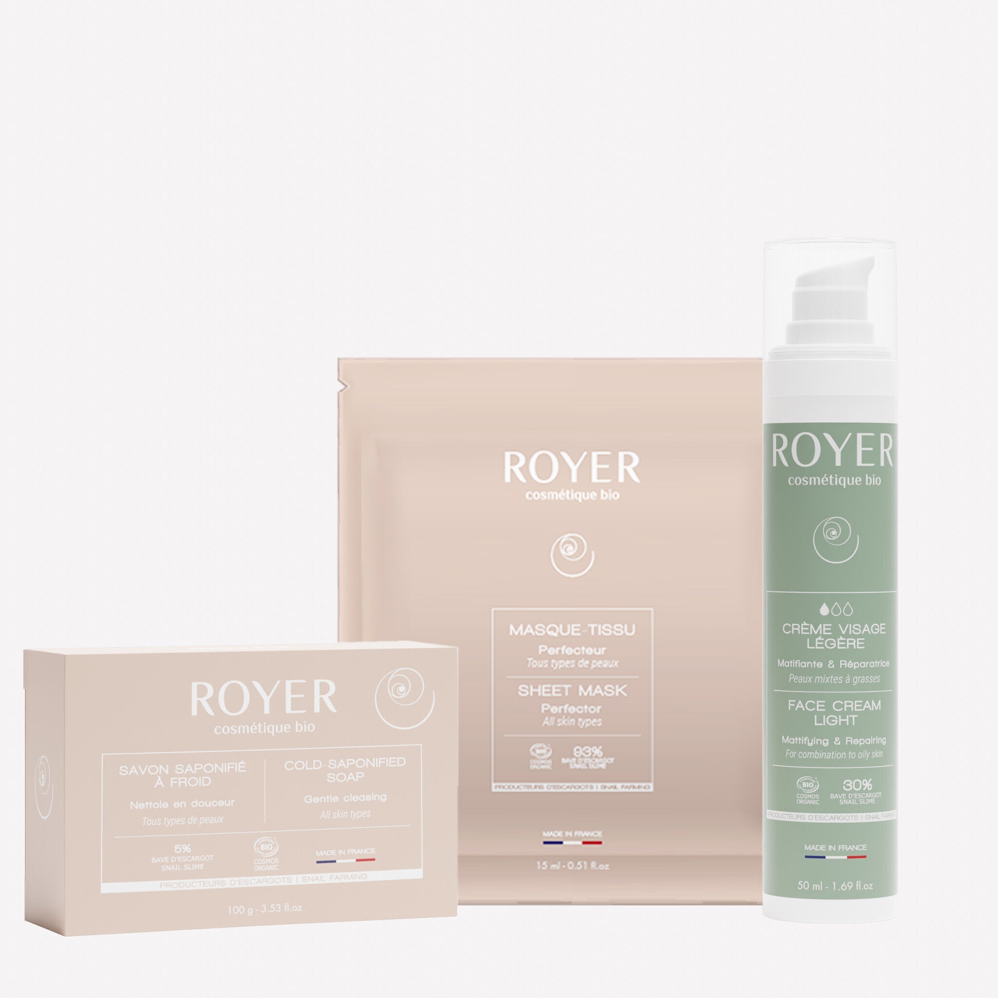Healthy skin routine with snail mucin