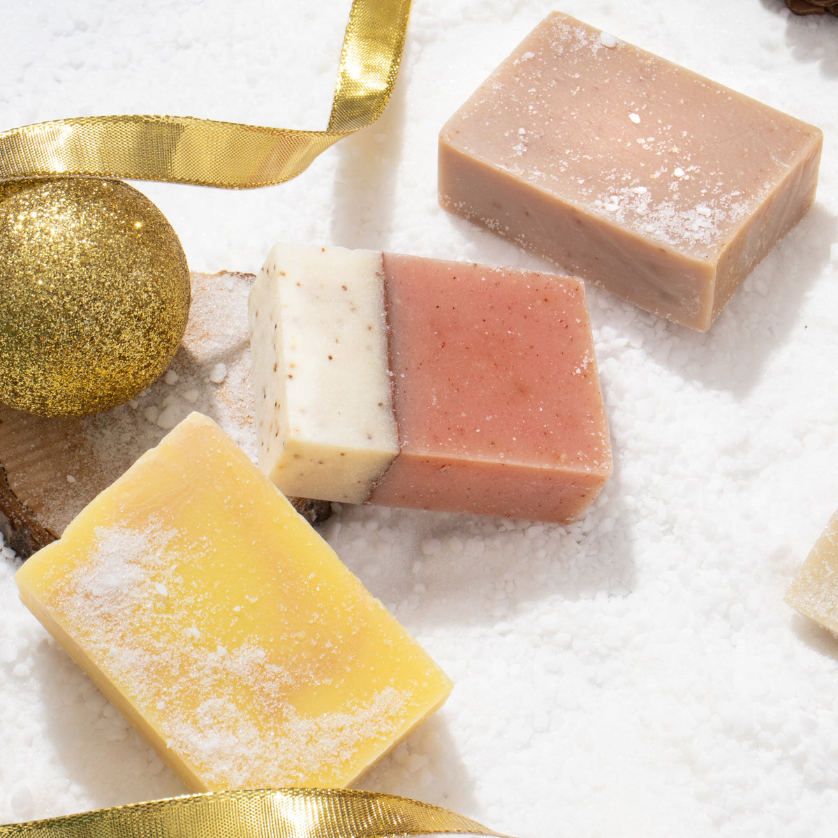 Trio savons pour le corps - Fraise, Pamplemousse & Coco