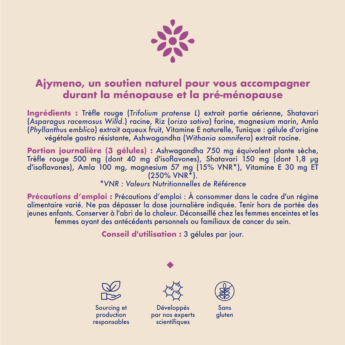 AJYMENO - Food supplement for menopause and perimenopause