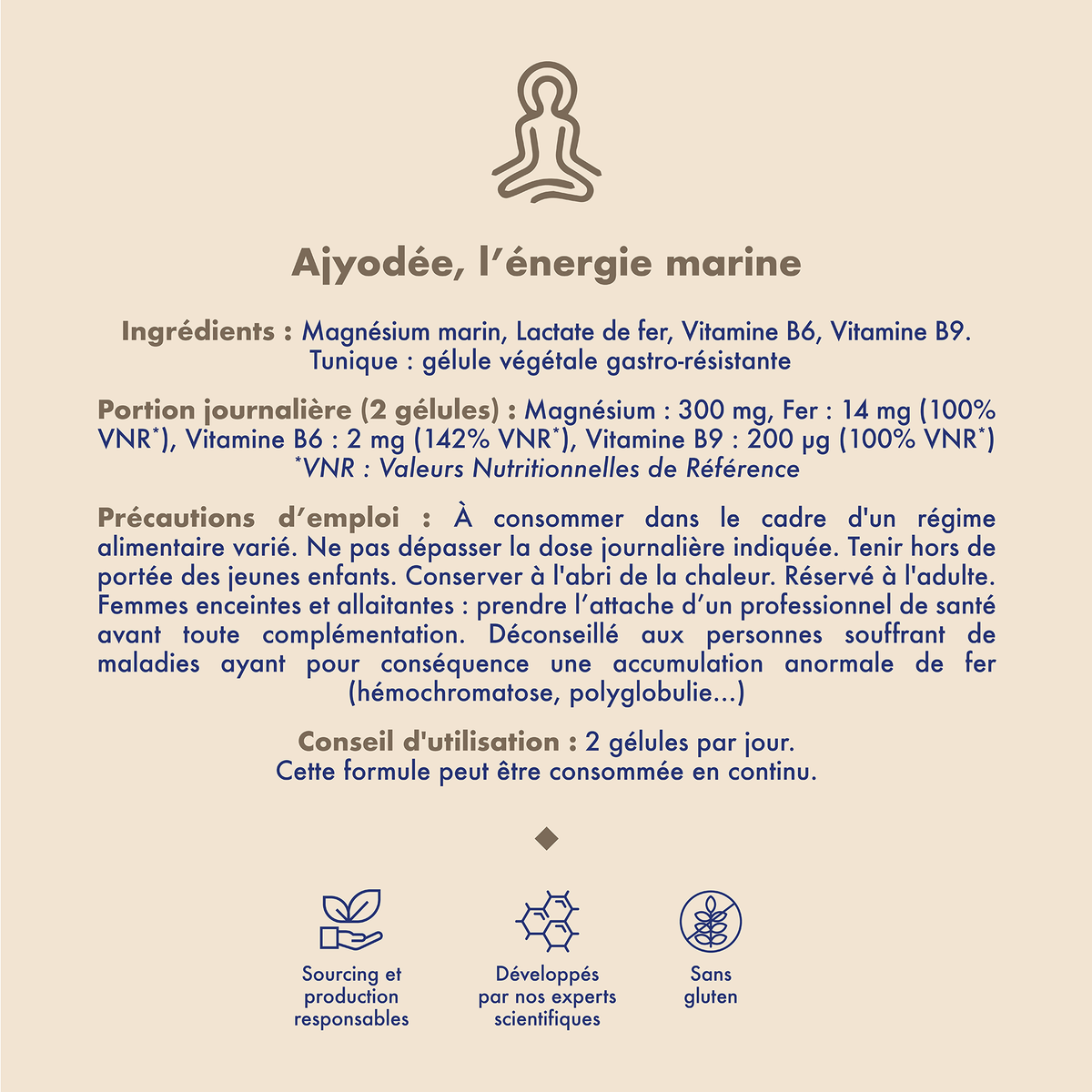 AJYODÉE - Food supplements - Mental strength & vitality