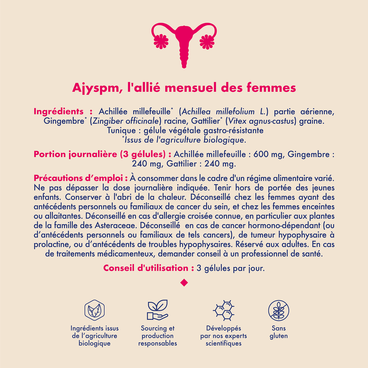 AJYSPM BIO - Premenstrual syndrome food supplements