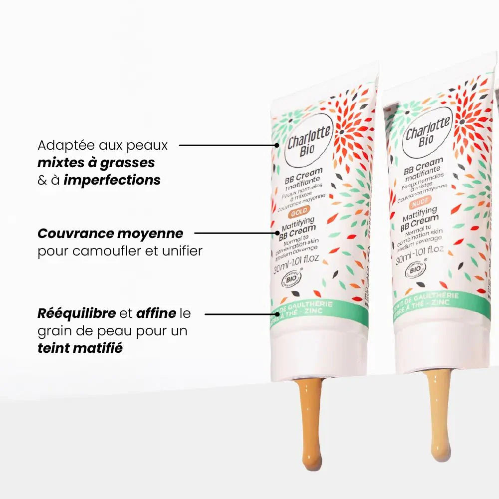Organic mattifying BB cream