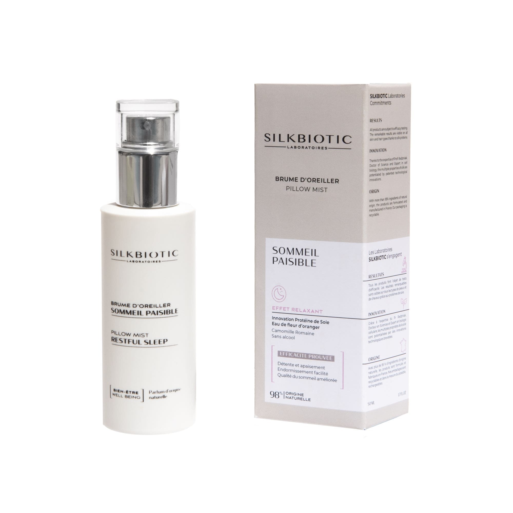 Pillow Mist Peaceful Sleep – 50ml – SILKBIOTIC