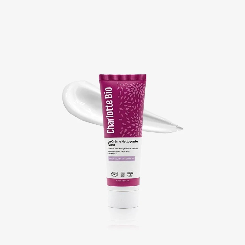 Crème nettoyante visage éclat bio