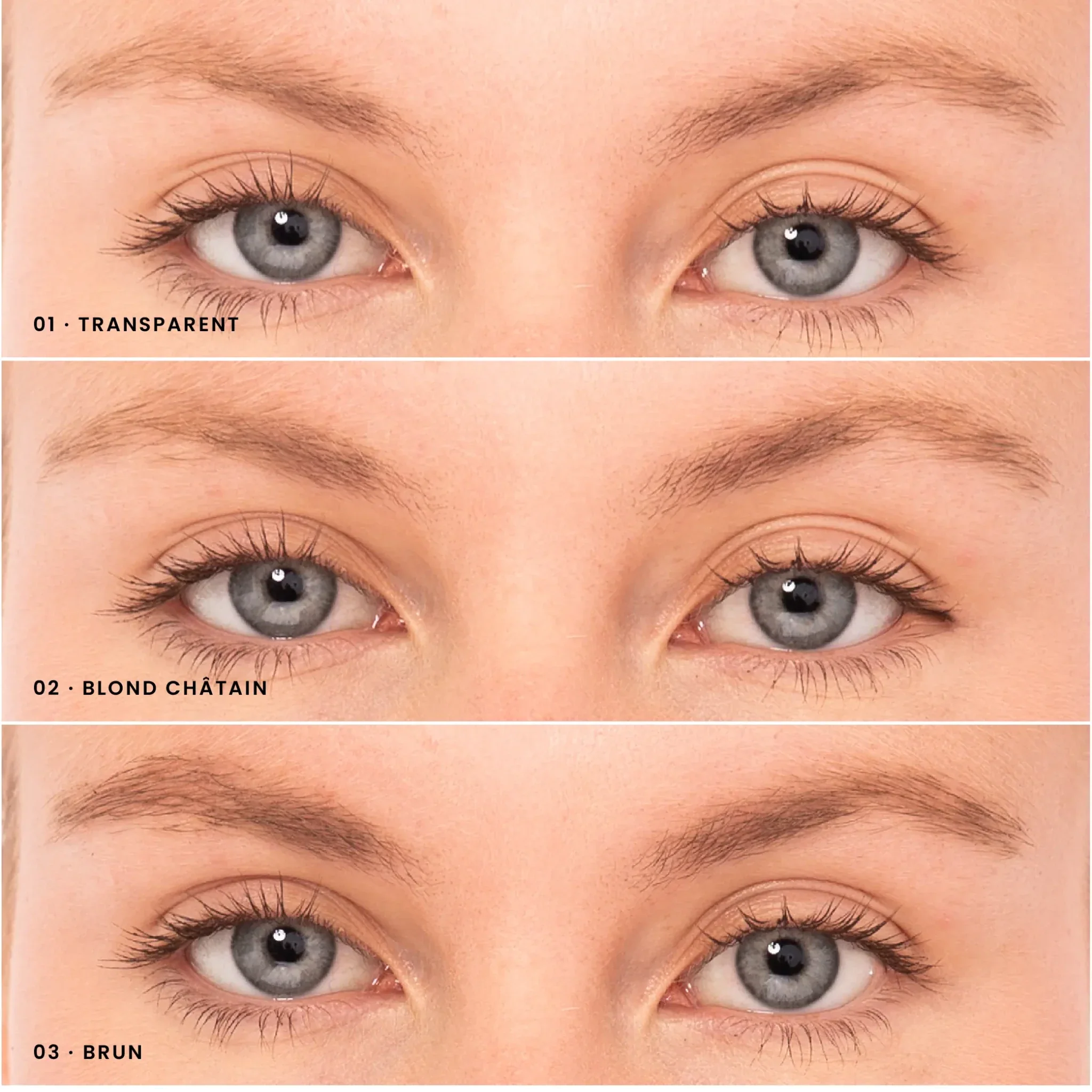 Gel à sourcils transparent