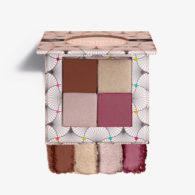 Palette de 4 fards à paupières BIO - Nude Rose