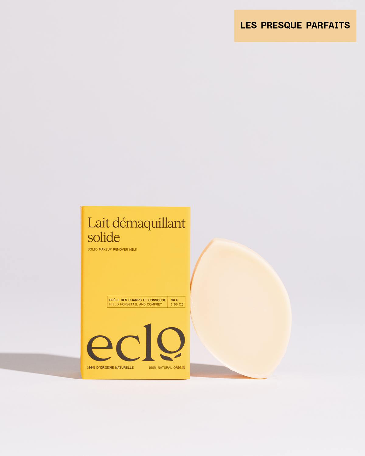 Solid cleansing milk
