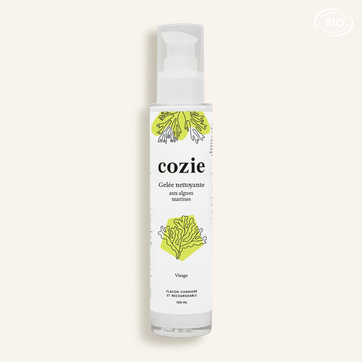Seaweed cleansing gel for the face