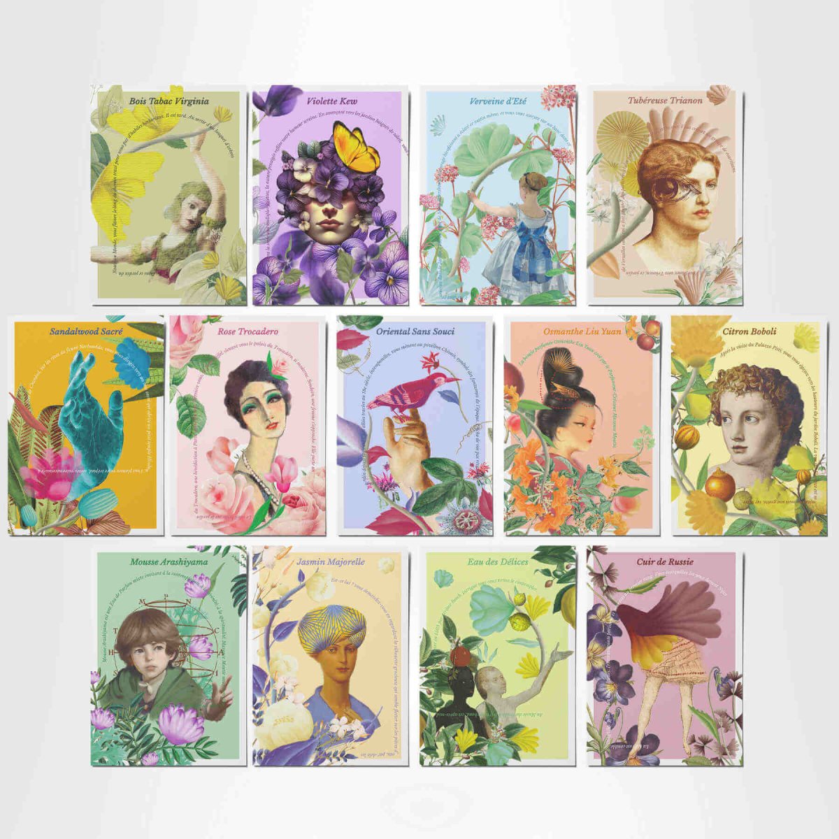 Set of 13 Postcards