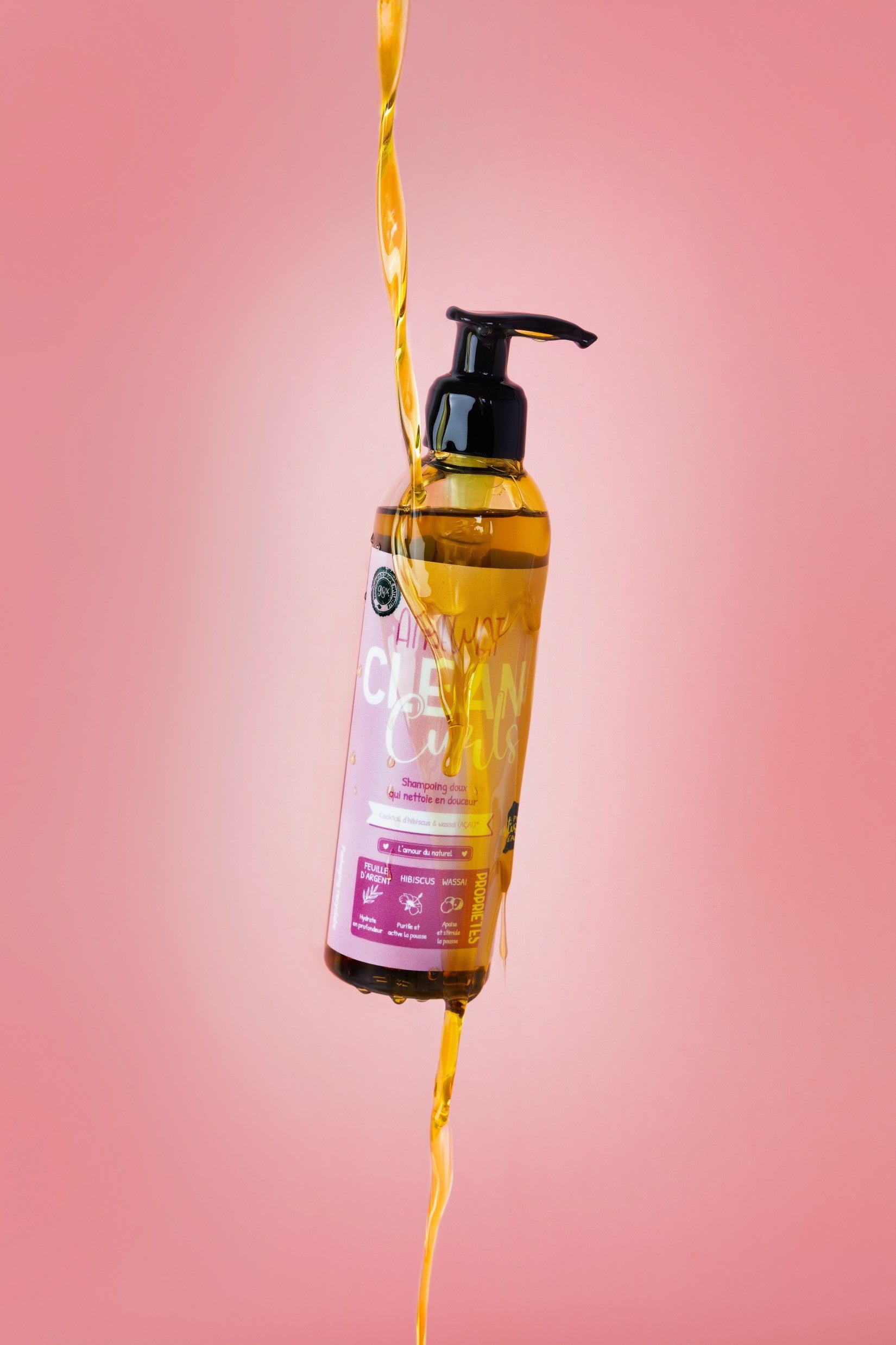 Clean Curls 🫐 Shampoing ultra doux à la feuille d'argent et hibiscus LFB