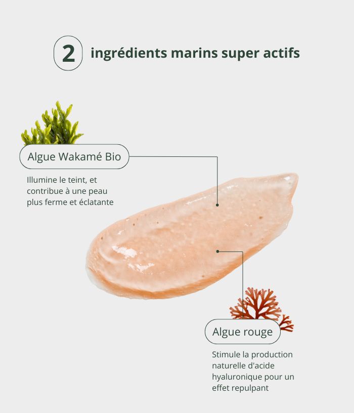 Schönheitsmaske mit Wakame-Alge