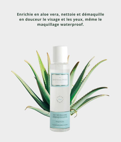 Micellar cleansing water with aloe vera