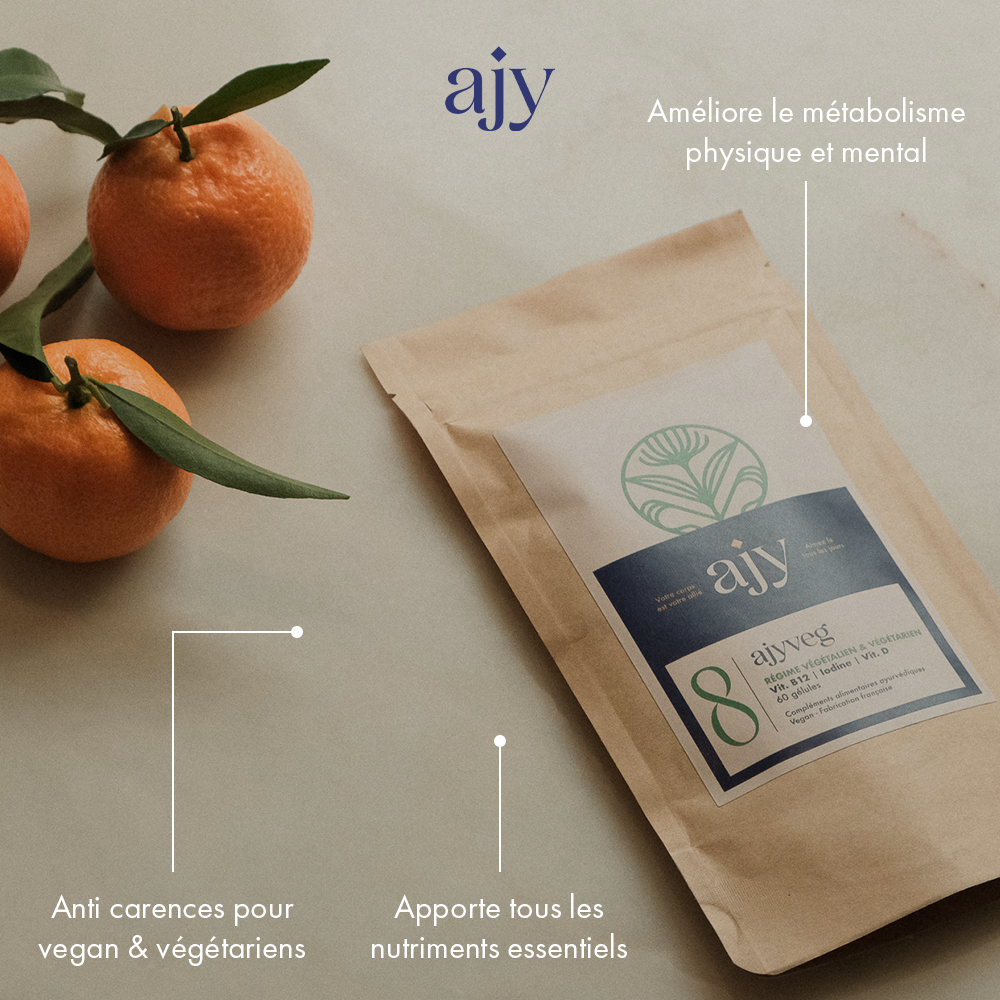 AJYVEG - Compléments alimentaires - Régime végétarien et vegan