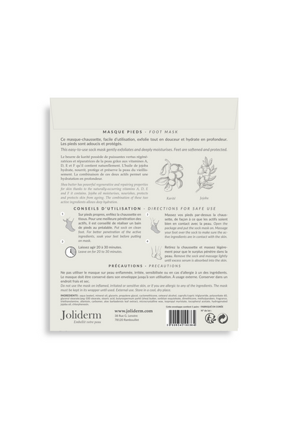 Masque pieds hydratant Joliderm