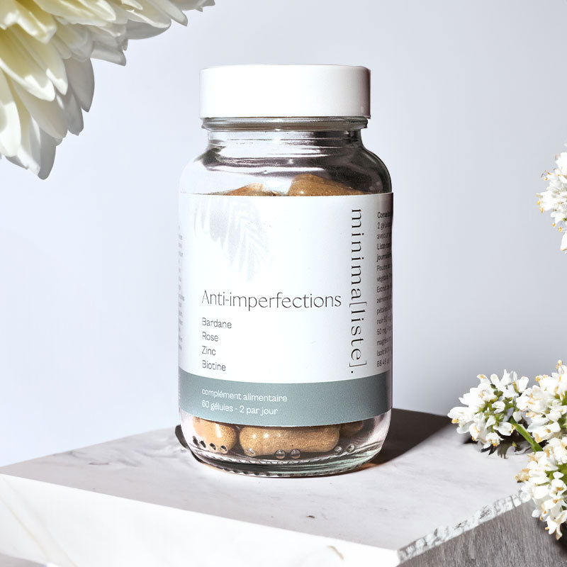 COMPLÉMENT ALIMENTAIRE ANTI-IMPERFECTIONS - 60 gélules