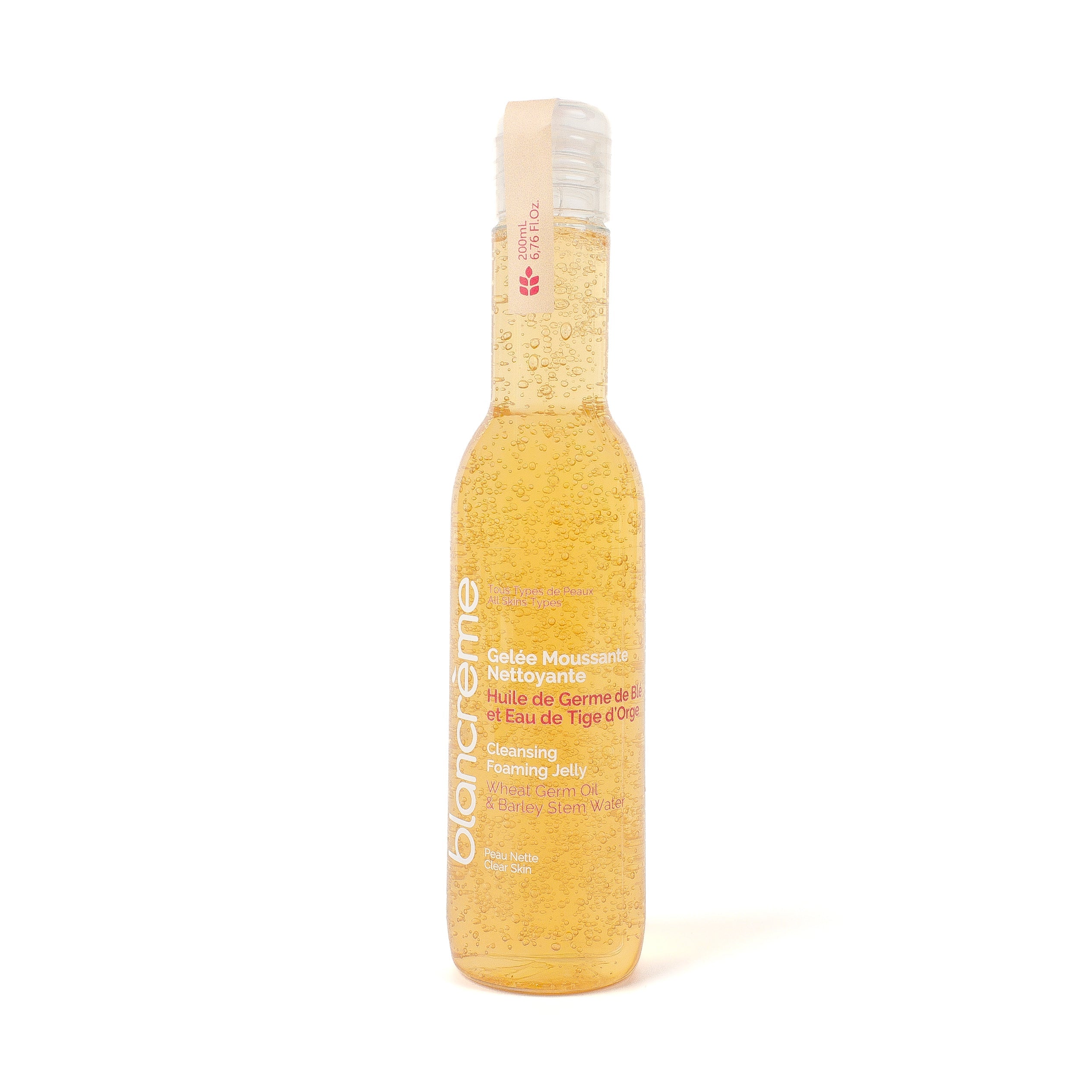 Foaming cleansing jelly with wheat germ & barley oil