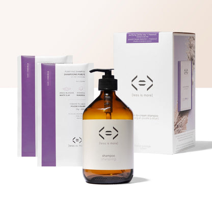 Prestige set - purity shampoo 500 ml [white clay + ghassoul]
