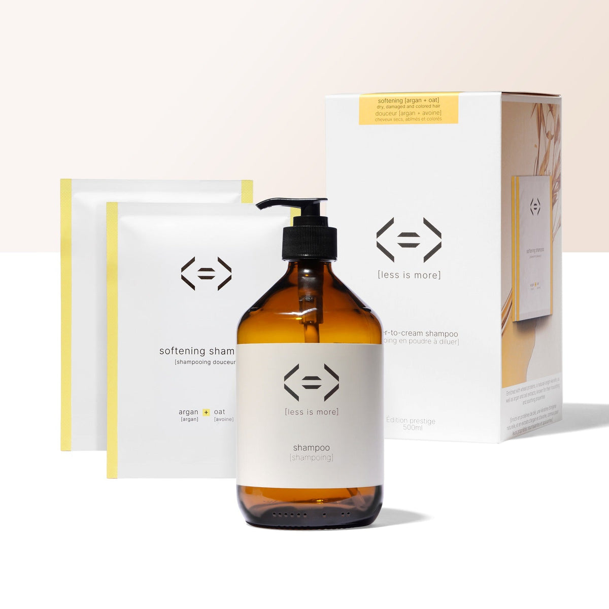 Prestige set - gentle shampoo 500 ml [argan + oat]