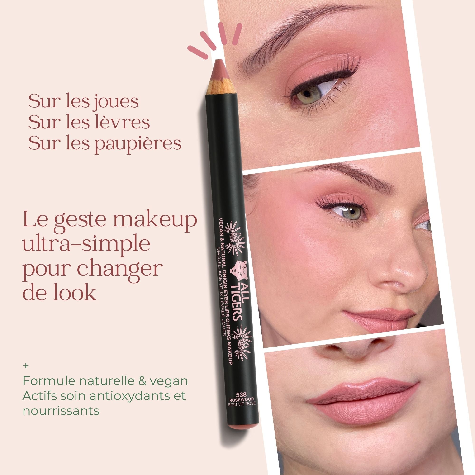 MULTI Eyes, Lips, Cheeks | Light Rosewood 538