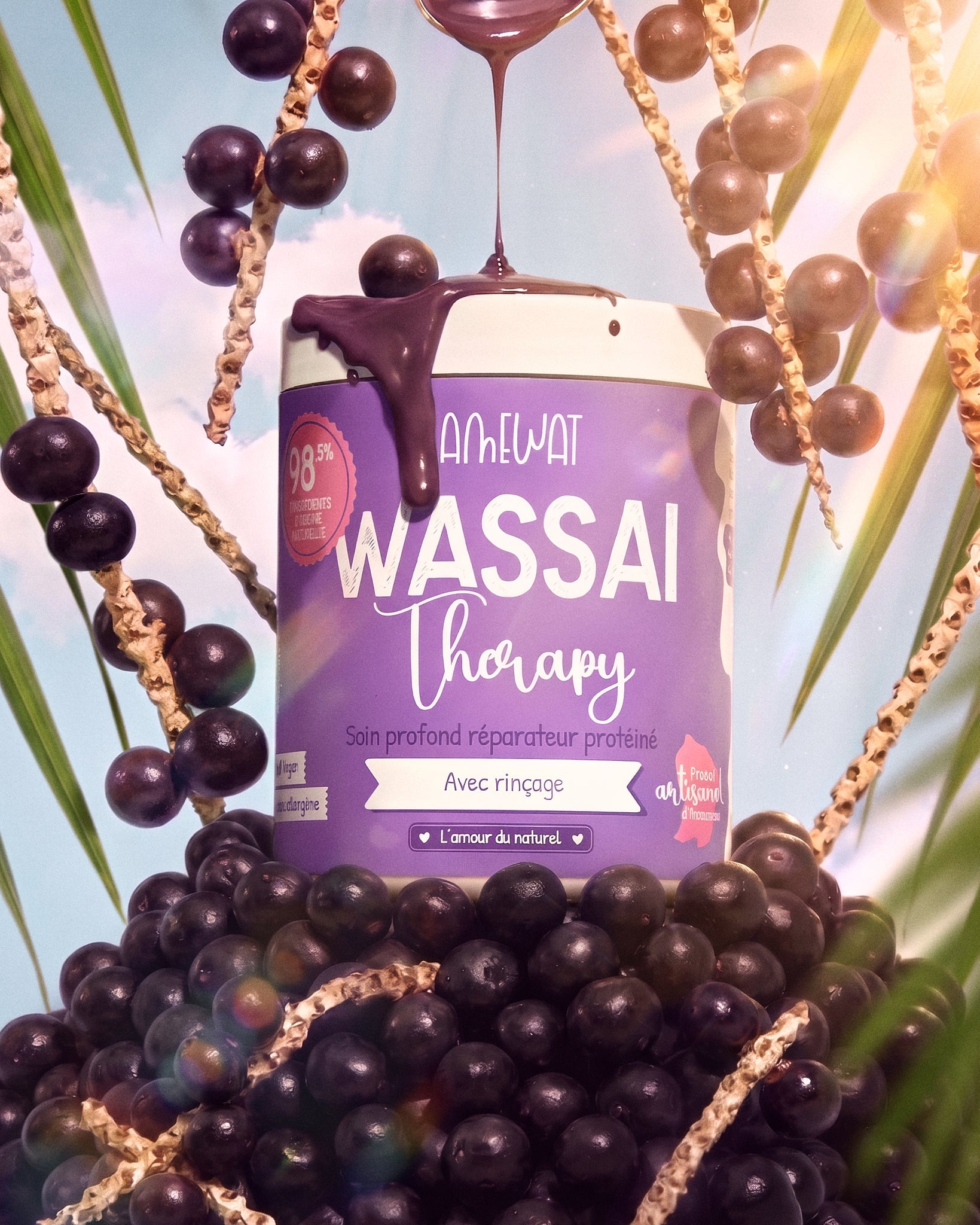 Wassai Therapy 🫐 Soin après shampoing - réparation intense et profonde LFB