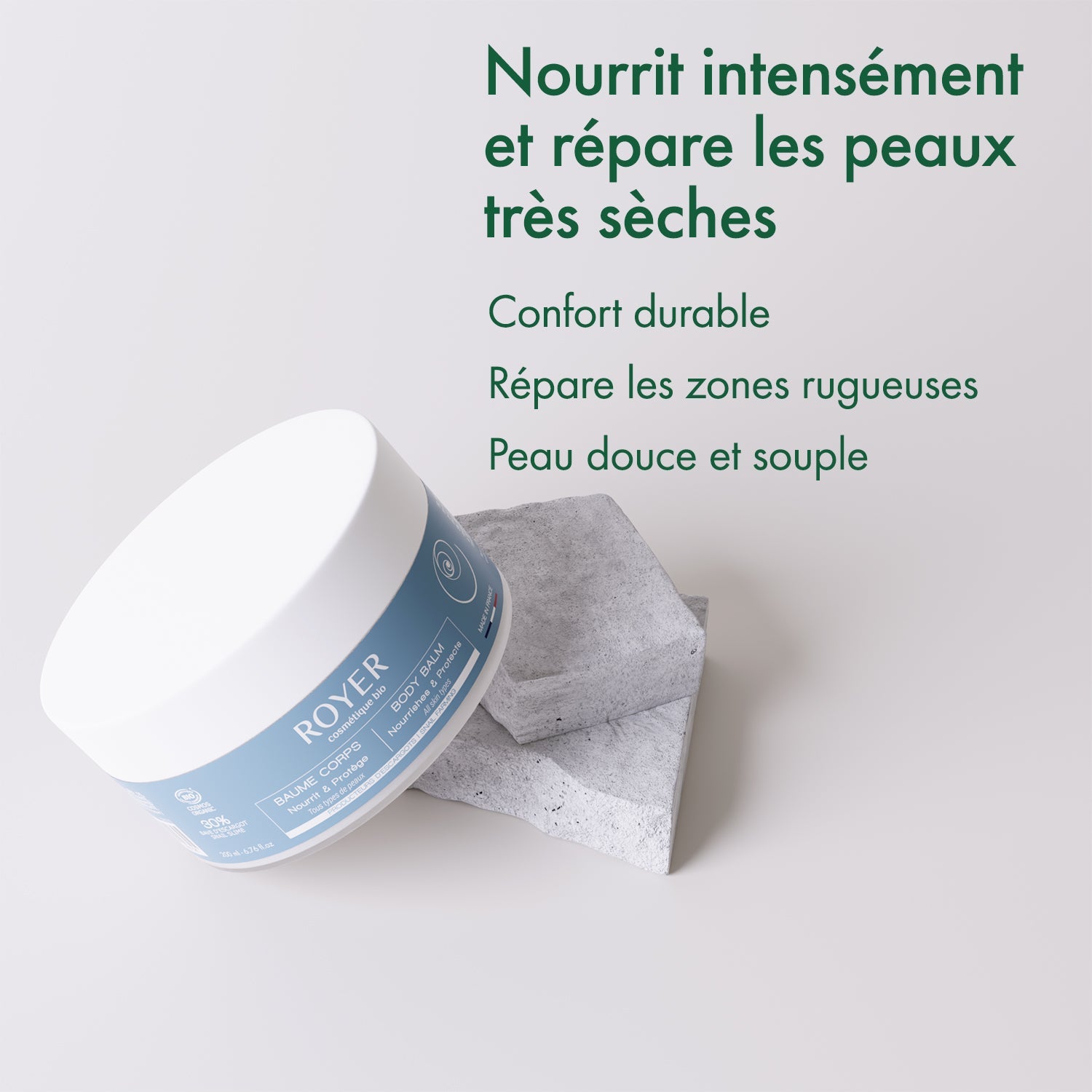 Organic nourishing body balm with snail slime