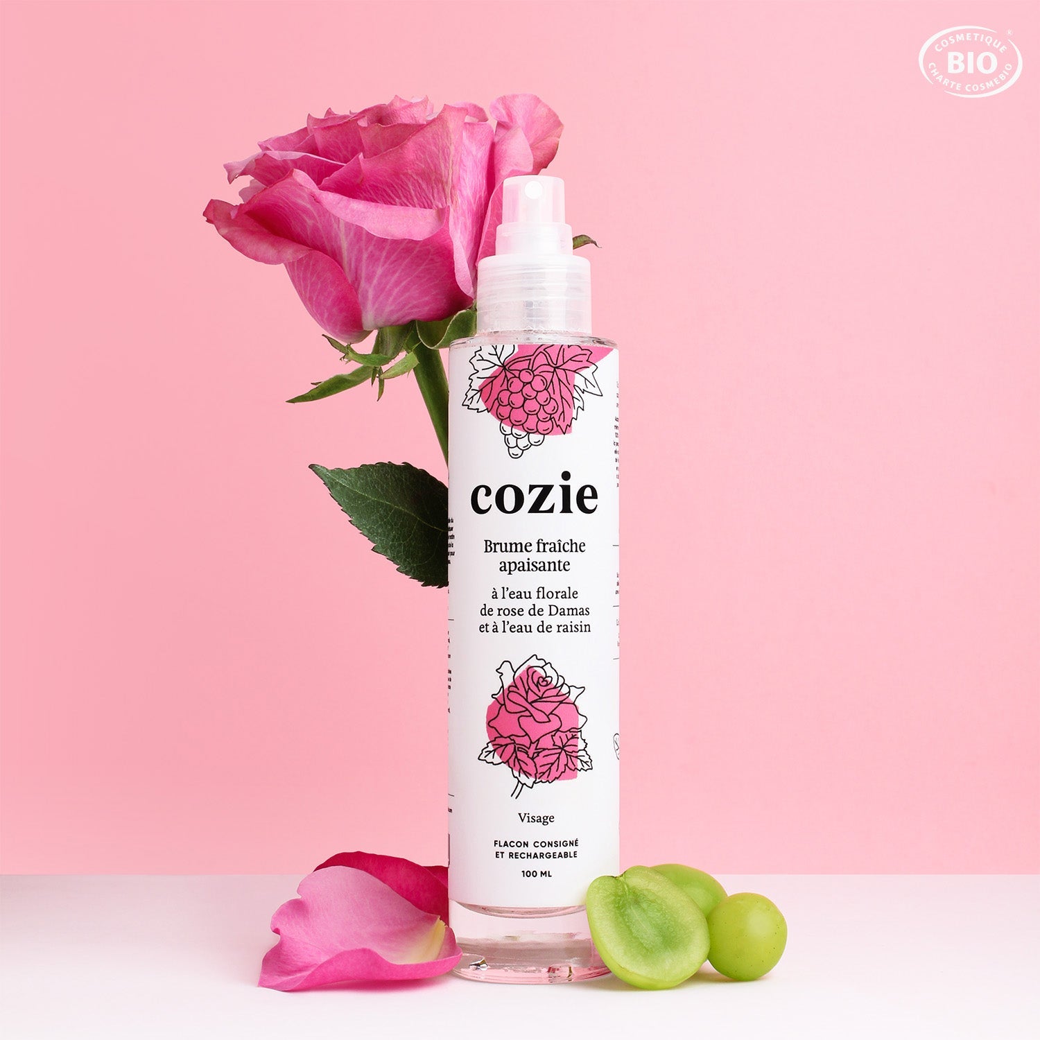Soothing Fresh Mist with Rose Floral Water and Grape Water