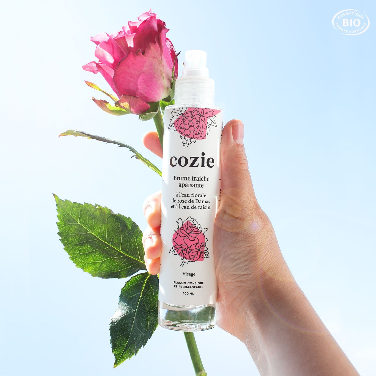 Soothing Fresh Mist with Rose Floral Water and Grape Water