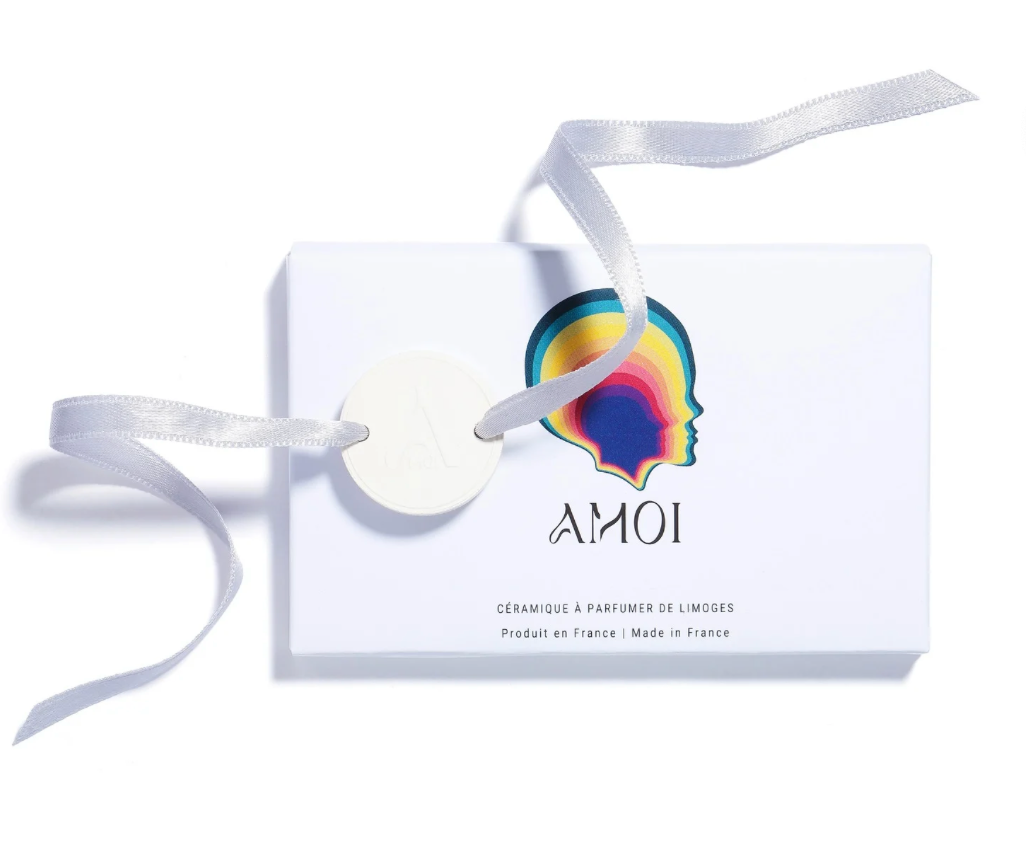 AMOI bijou talisman  - Médaillon en céramique de Limoges à parfumer - Edition limitée