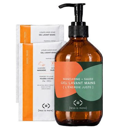 Chromessence Énergie Juste gel lavant mains coffret prestige 500 ml [mandarine + sauge]