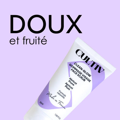 CLEAN-GLOW Gommage visage doux 50mL