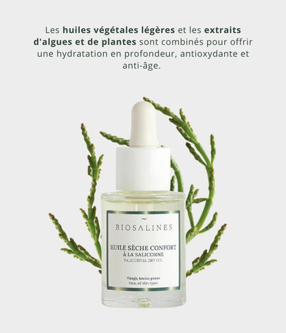 Huile sèche confort à la salicorne