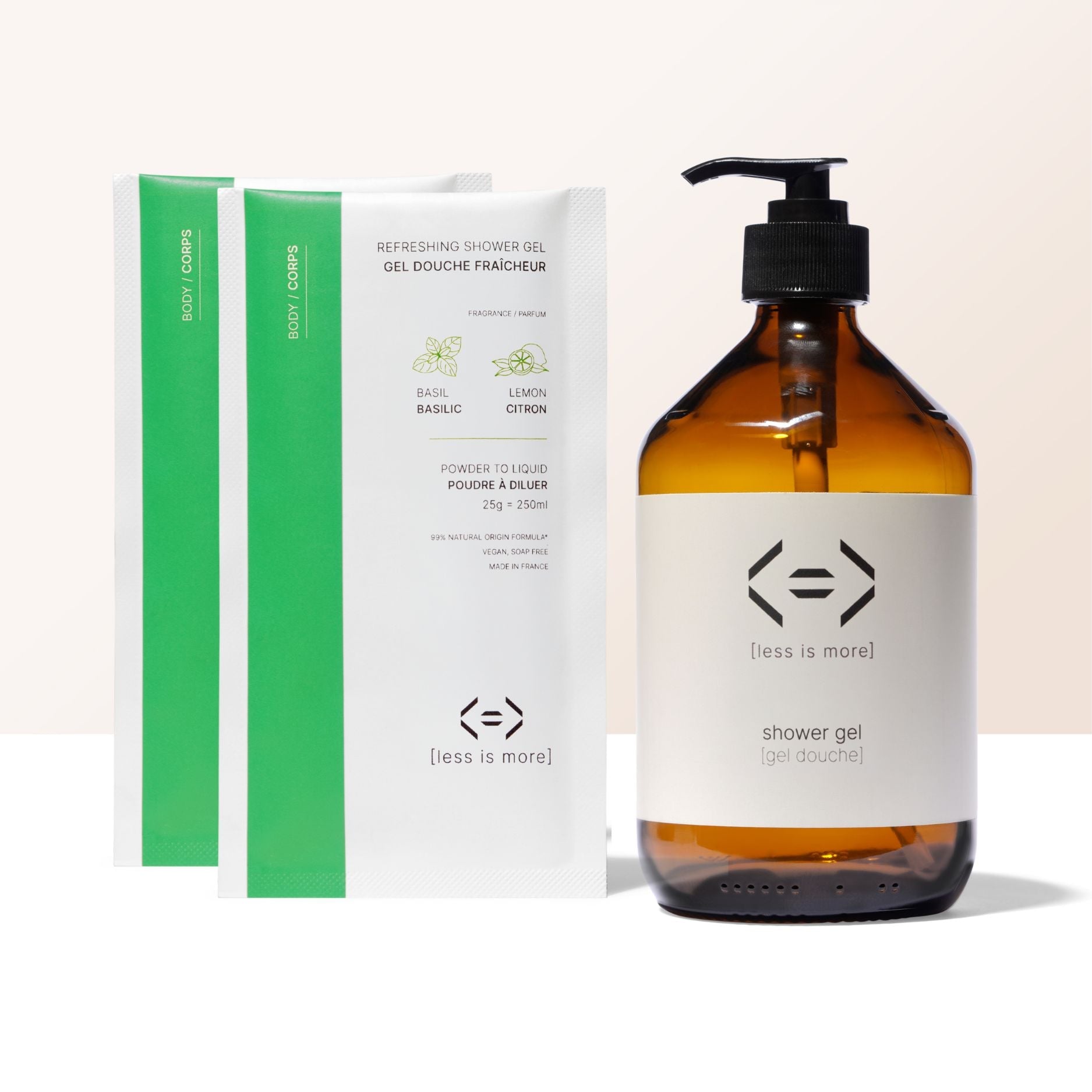 Prestige Gift Set - Fresh Shower Gel 500 ml [Basil + Lemon]