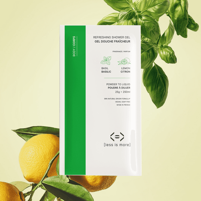 gel douche fraîcheur [basilic + citron]