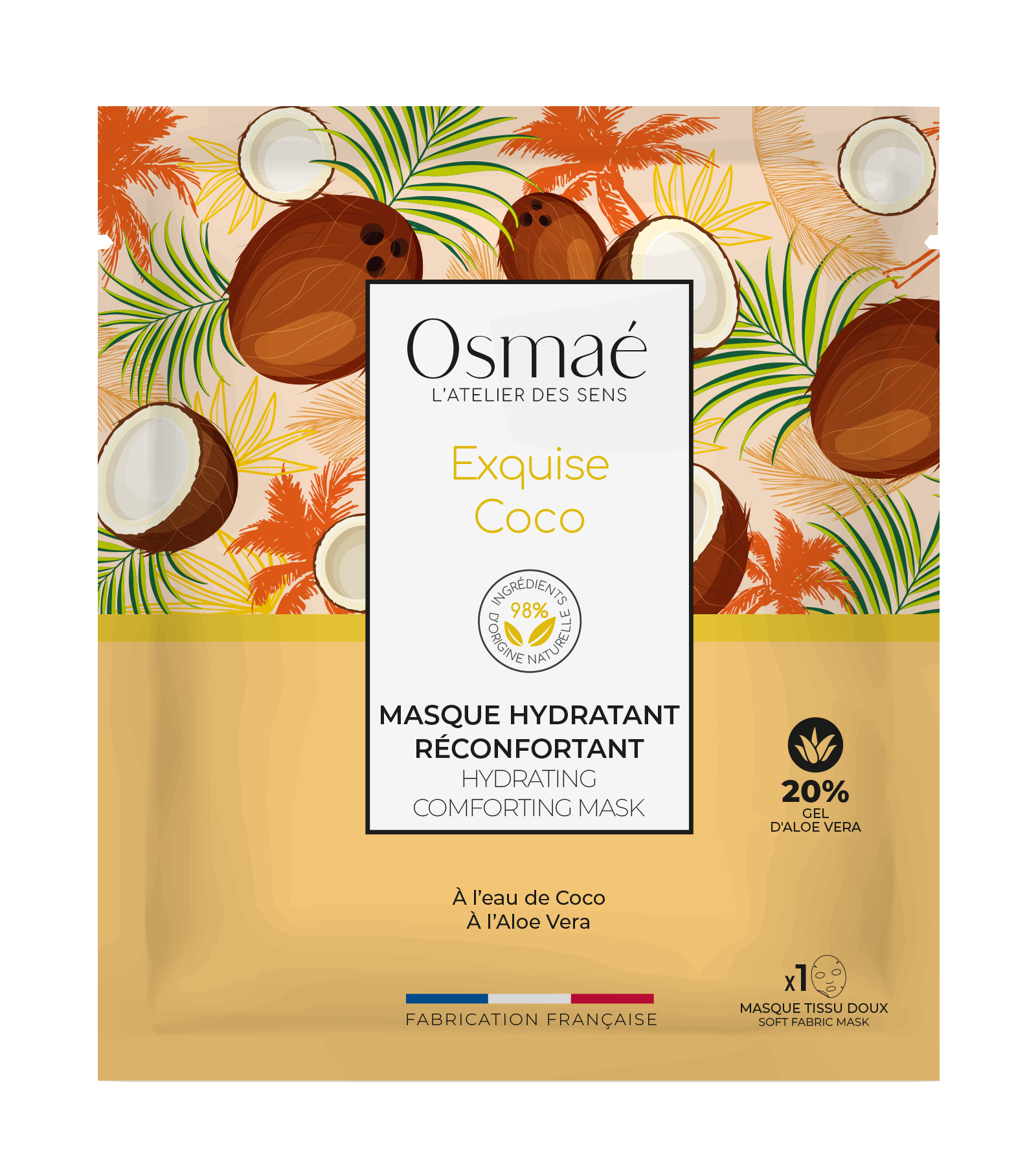 Masque hydratant réconfortant Exquise Coco