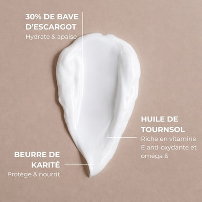 Masque visage à la bave d'escargot
