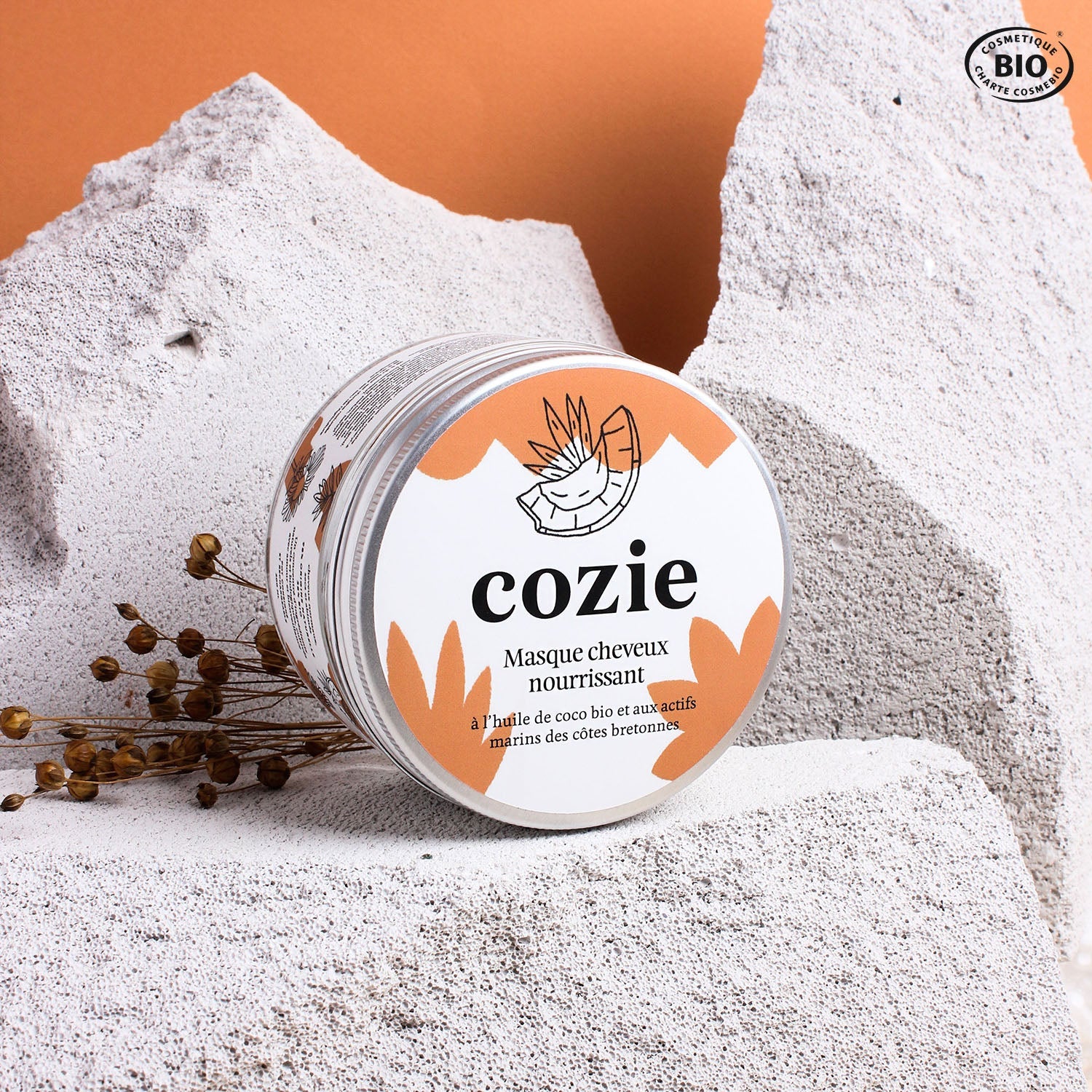 Nourishing hair mask with organic coconut oil and Breton marine active ingredient