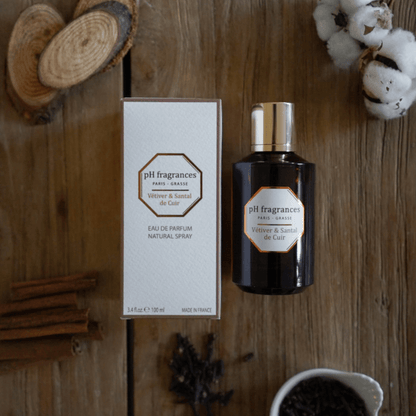 Parfum Vétiver & Santal de Cuir