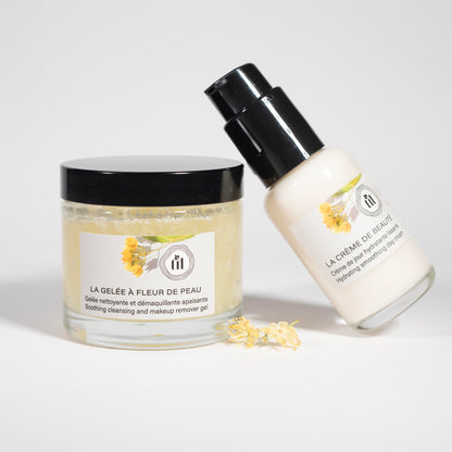 Morning face care routine