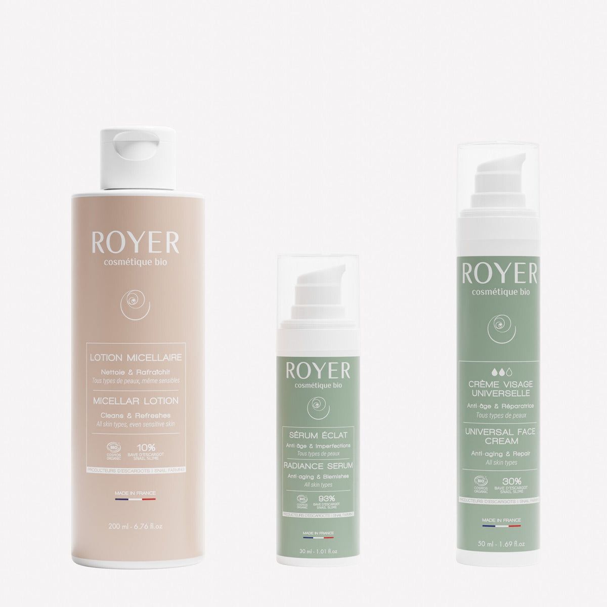 Hydration & repair routine with snail slime