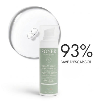 Sérum visage bio à la bave d'escargot