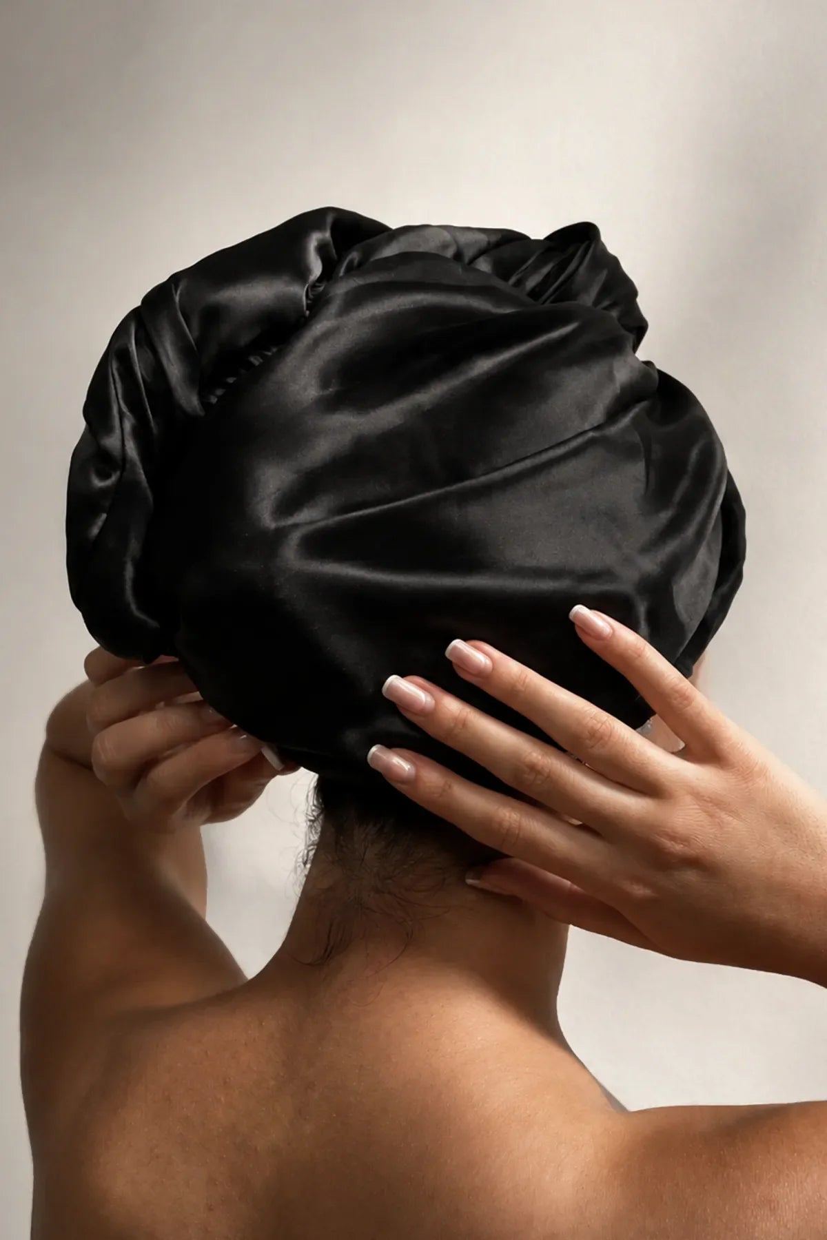 Reversible Microfiber & Satin Hair Towel