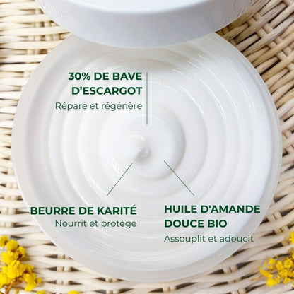 Baume corps nourrissant à la bave d'escargot