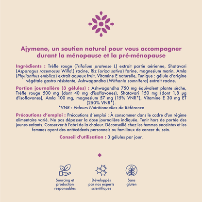 AJYMENO - Complément alimentaire ménopause et périménopause