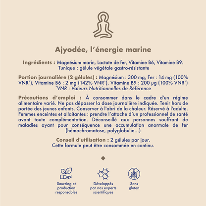 AJYODÉE - Food supplements - Mental strength & vitality